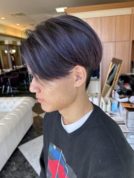 シャンプー ボーイ 宮崎柳丸店(SHAMPOO BOY) ブリーチあり/パープル