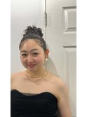 ウエディングヘア/韓国ヘア/ヘアアレンジ/ヘアセット/前髪カット