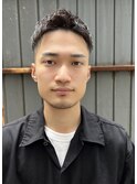 アップバングスキンフェード