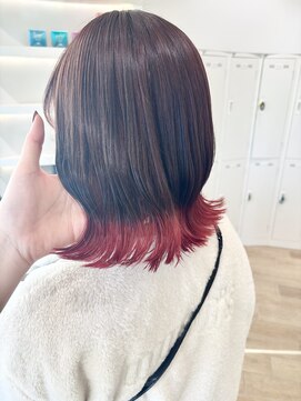 アーチバイケンジ(arch by kenje) 裾カラー/レッドカラー