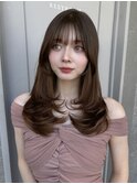 イメチェン/ブラウンカラー/レイヤーカット/美髪（新潟/万代）