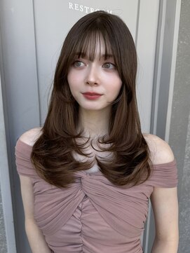 ロンドネートゥル 新潟(Lond naitre) イメチェン/ブラウンカラー/レイヤーカット/美髪（新潟/万代）