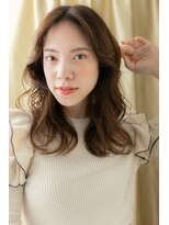 カバーヘア ブリス 上尾西口店(COVER HAIR bliss)&nbsp;■暖色系カラー韓国風巻きフェミニンロング611★上尾30代40代