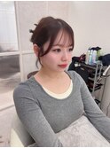 前髪カット/韓国ヘア/サイドバング/後れ毛/ヘアアレンジ/顔周り