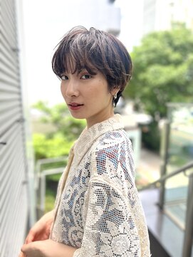 フラミンゴバイカーニバル 江古田(Flamingo by carnival) ニュアンスパーマショートカット前髪カットショートボブ髪質改善