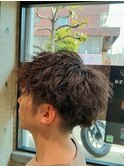 【マッシュパーマ】絶妙ウェーブ感のツイストスパイラルパーマ！