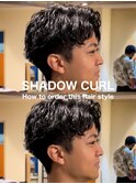 かきあげスパイラルシャドウパーマ赤羽メンズカットパーマ