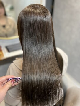 フィー 南越谷店(fee) 髪質改善カラー/オリーブ/オリーブベージュ/透明感