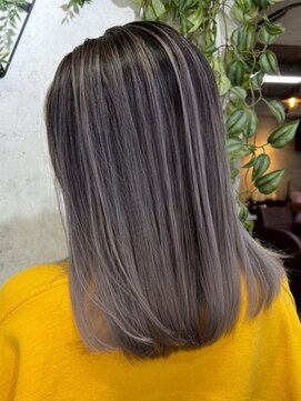 アポロ 横浜駅店(apollo) ブリーチ/ミディアムヘア/デザインカラー/フェイスフレーミング