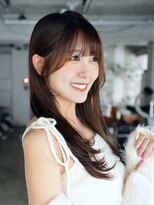 エインアンリー 明治神宮前(AIN.ANLY.)&nbsp;レイヤーカット透明感似合わせカットロングレイヤー前髪カット