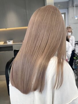 サンクマーケット 渋谷(cinq MARKET) 渋谷ダブルカラーミルクティーベージュヘーゼルベージュカラー