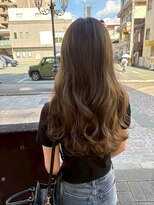 バブーバイビューティービースト 高知店(ba-boo by beauty:beast Academy)&nbsp;ロングウェーブパーマ/ハニーブラウン