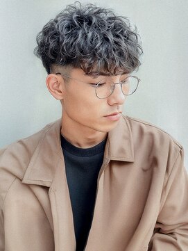 ハイライト/マッシュパーマ/ウルフ/アッシュブラック