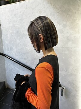 ノス 表参道(NOOS) 髪質改善インナーグレージュピンクベージュマチルダボブNOOS根本