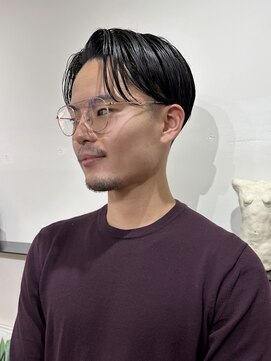 メンスカット/刈り上げカット/センターパート/大阪メンズカット