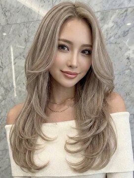 ロウル 渋谷(LOWRL) ミディアムレイヤーカット/似合わせカット/ウェーブミディアム/