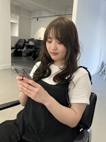 ビジョン オールヘアー(VISION:ALL HAIR)&nbsp;オリーブベージュ×レイヤーウェーブ巻き