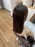 「前回来店日より12週以内」カット+髪質改善グランシルクストレート¥24750