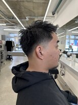 テンション(tension)&nbsp;メンズスパイキーショートテーパーフェード札幌大通バスセンター