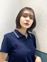 ロンド レイ 立川(Lond Ray)&nbsp;レイヤーボブ/ミルクティーベージュ/髪質改善/顔周り/立川