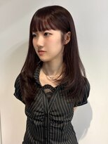 アクシス ナゴヤ(AXIS NAGOYA) 【なつミ】ダークパープル/ナチュラルショート/夏のヘアアレンジ