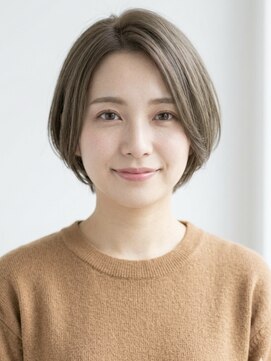 アイスバーグ ウェスト 清澄白河(eyesburg W/est) 20代30代40代大人ハンサムショートグレージュ前髪なし