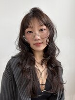 ロンドリメゾン 原宿(Lond re Maison.) 結べるレイヤーカット/ダークアッシュブラウン/韓国巻き/顔周り