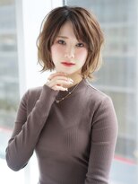 エアー 池袋(AIR)&nbsp;【小顔骨格補正】大人可愛いふんわりひし形くびれボブ／池袋