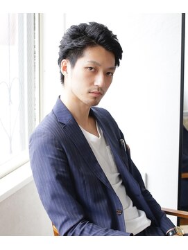 ヘアアンドメイク エジェリ(hair&make egerie) 前髪上げ！大人ツーブロック メンズパーマ 恵比寿