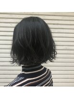 エフ ヘアーアンドリラクゼーション(F. hair & relaxation) 【F.】黒髪ボブ×ゆるふわパーマ