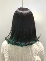 ヘアサロン ドット トウキョウ カラー 町田店(hair salon dot. tokyo color) ブラック×グリーン【町田/町田駅】