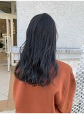 ブリーチオンカラー×ロング ダークグレージュ