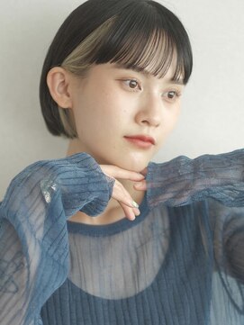 サンドエス 銀座(sand S) ミニボブ×インナーカラー