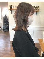 レジスタヘアーワークス (REGISTA hair works) 韓国風お顔まわり×ブリーチなしでラベンダーグレージュ