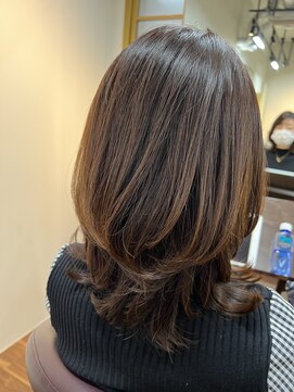 アルボーテルジェ(Art BeAute' ROUGET) 脱白髪染め☆大人のミディアムレイヤー　30代/40代/50代