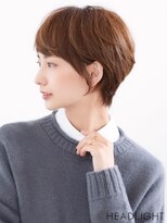 アーサス ヘアー デザイン 綾瀬店(Ursus hair Design by HEADLIGHT) ひし形ショートボブ×グレージュカラー×斜めバング