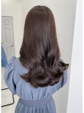 ソヨン 南草津店(SOYON) 【お客様スタイル】ツヤカラー　くすみブラウン