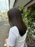 《高山》ケアカラー+髪質改善トリートメント（SB込み)