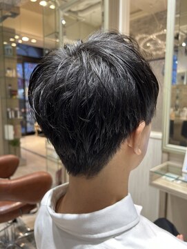 ビス リアン 川口店(Vis lien) アップバング束感ショートツーブロックスキンフェードハイライト