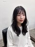 【髪を伸ばしてる方に】前髪カット＋ケアカラー＋TORICUREトリートメント