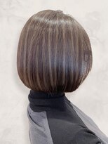 アース 天満橋店(HAIR & MAKE EARTH) 20代30代40代ワンカール小顔補正立体カットピンクアッシュ