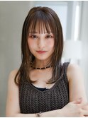 【GEEKS渋谷】地毛風/グレージュ/小顔/顔周りレイヤー/夏カラー