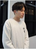 フェザーショート/メンズカット/センターパート【南川聖華】