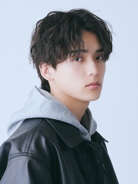 エルマーク 京都駅前(L-MARK) センターパート/フェザーパーマ/スパイラルパーマ/men's