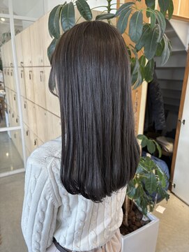 アドラーブル 万代店 (adorable) 20代30代髪質改善カラー暗髪カラーグレージュレイヤー小顔