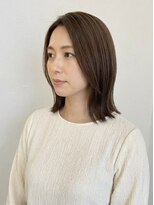 レセ 南柏店(Laissez) 外ハネミディアムボブ/艶髪グレージュ【レセ南柏店】