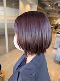 ブリーチなしカラー◎ボブレイヤー春色くびれヘア20代30代
