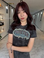 ヴィア 京都烏丸(Via)&nbsp;10代20代/チェリーレッド/ブリーチなし/髪質改善/レッドカラー