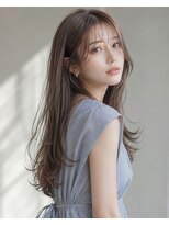サンク(thank)&nbsp;透け感シアーグレージュ × 女優ロング