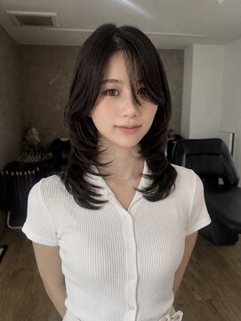 エトワ 中央店(etoi) 大分ミディアムボブレイヤー軽め韓国レイヤーくびれスタイル